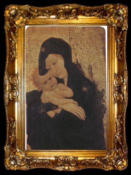 framed  school of Dijon Virgin and Child  (mk05), ta009-2